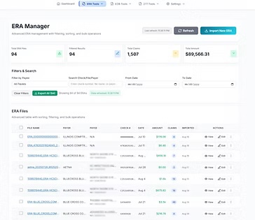 Vera ERA Manager — advanced ERA management with filtering, sorting, and bulk operations